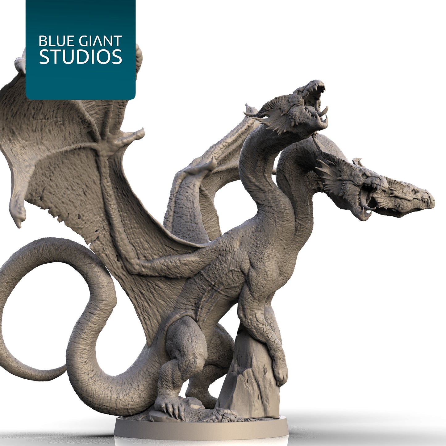 World of Dragons STL | 3 Headed Dragon