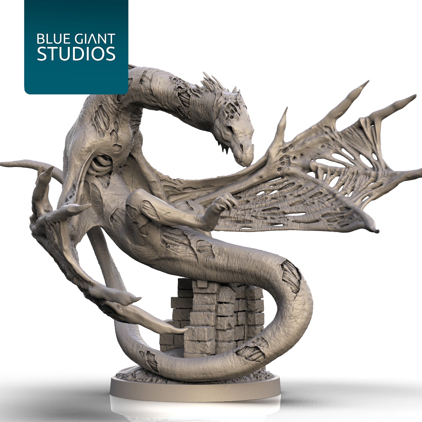 World of Dragons STL | Skelvane Undead Wyvern